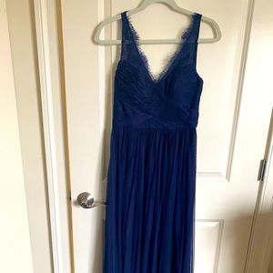 BHLDN Hitherto Navy Blue Fleur Dress sz 4